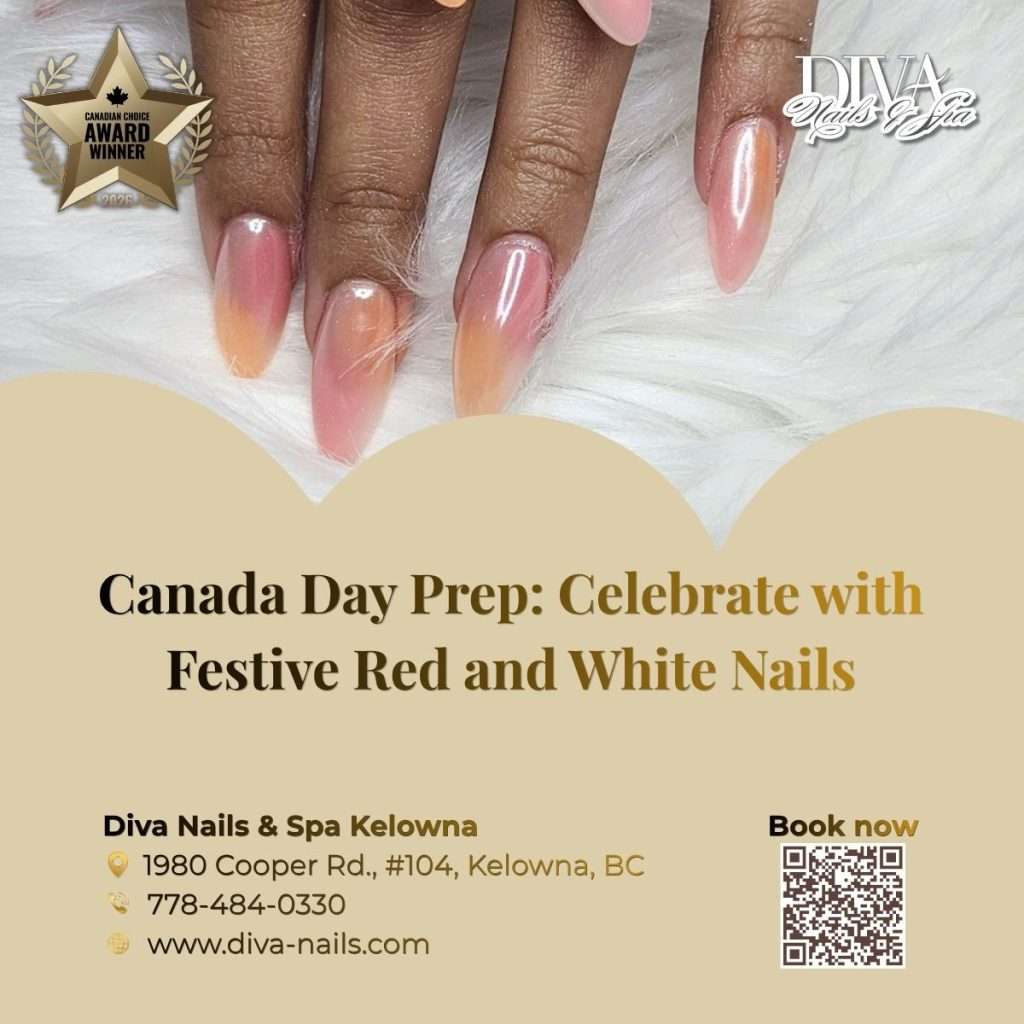 Canada Day Prep: Celebrate with Festive Red and White Nails