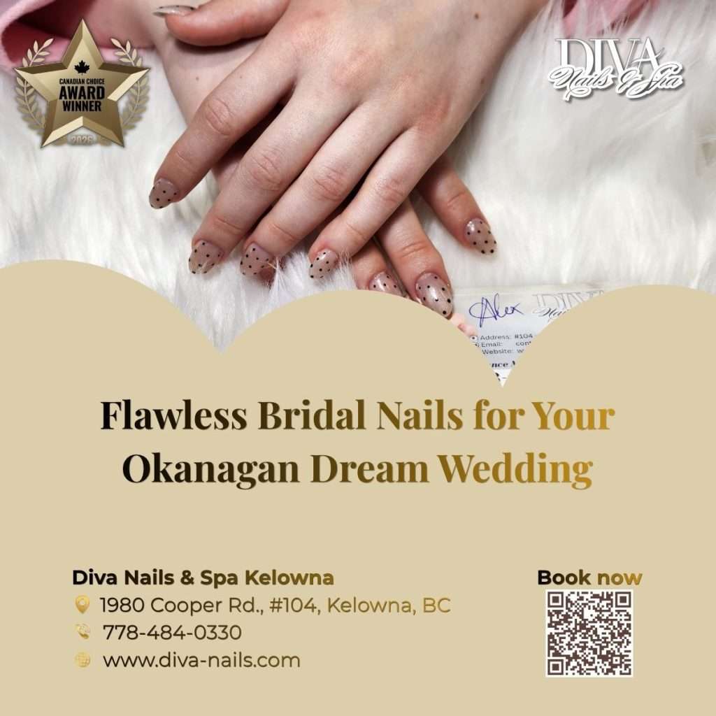 Flawless Bridal Nails for Your Okanagan Dream Wedding