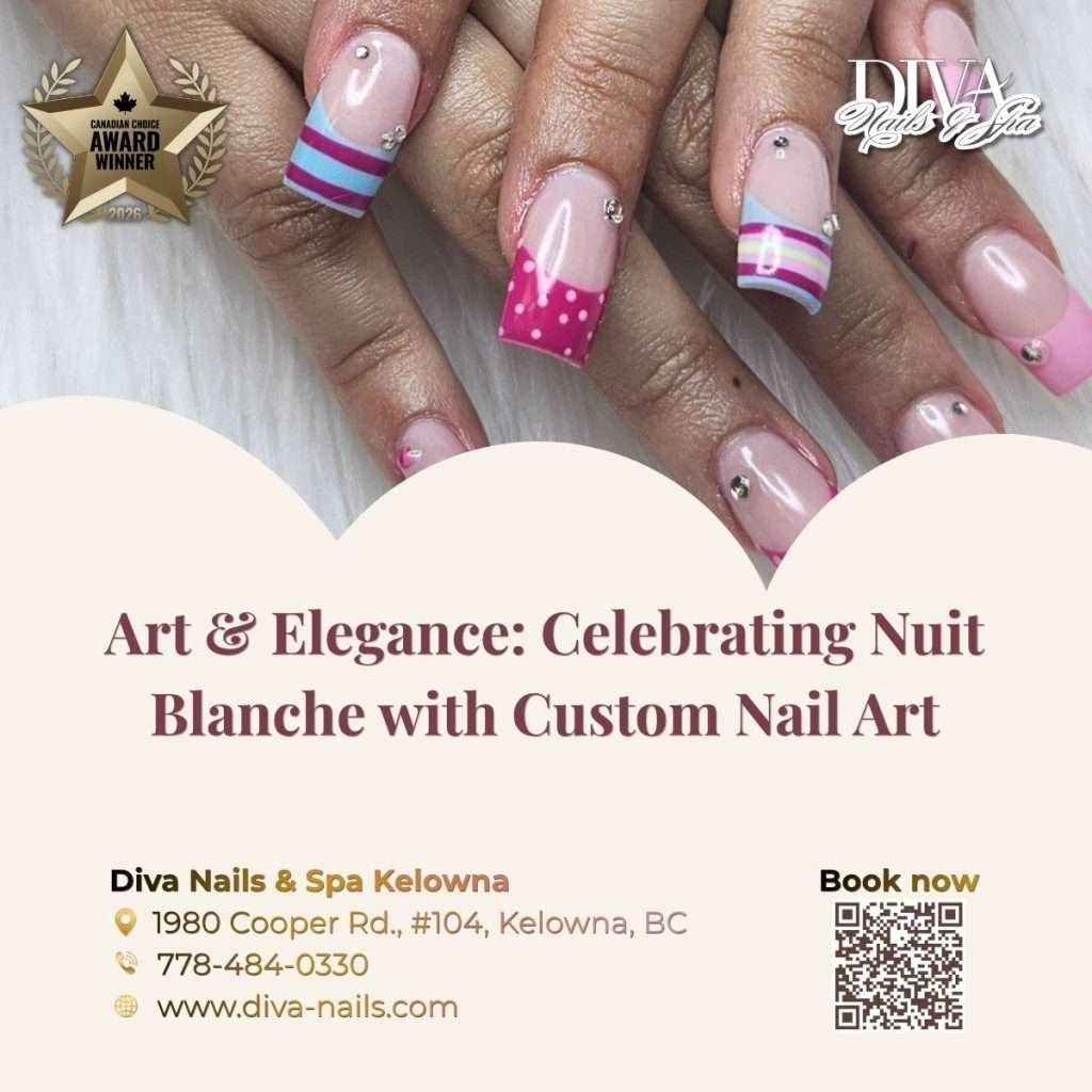 Art & Elegance: Celebrating Nuit Blanche with Custom Nail Art