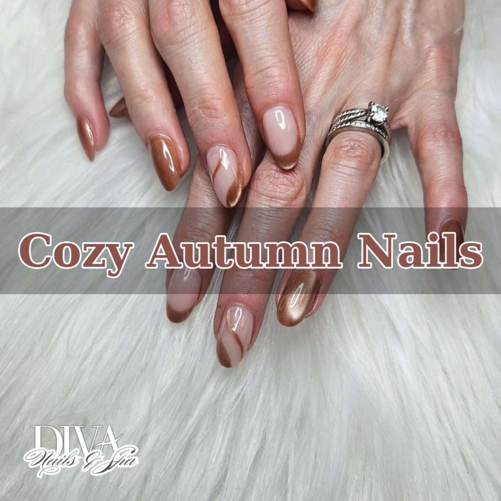Cozy Fall Nails Kelowna | Autumn Pedicure — Diva Nails & Spa
